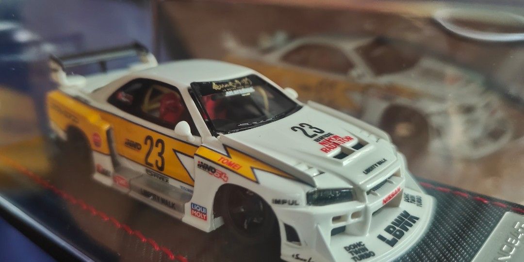 Inno64 LBWK Nissan R34 GT-R, Hobbies & Toys, Toys & Games on Carousell