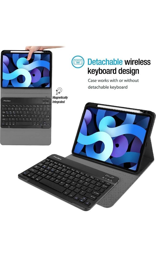 Ipad Air Gen 5/4 casing with Bluetooth keyboard, Mobile Phones & Gadgets, Tablets, iPad on Carousell
