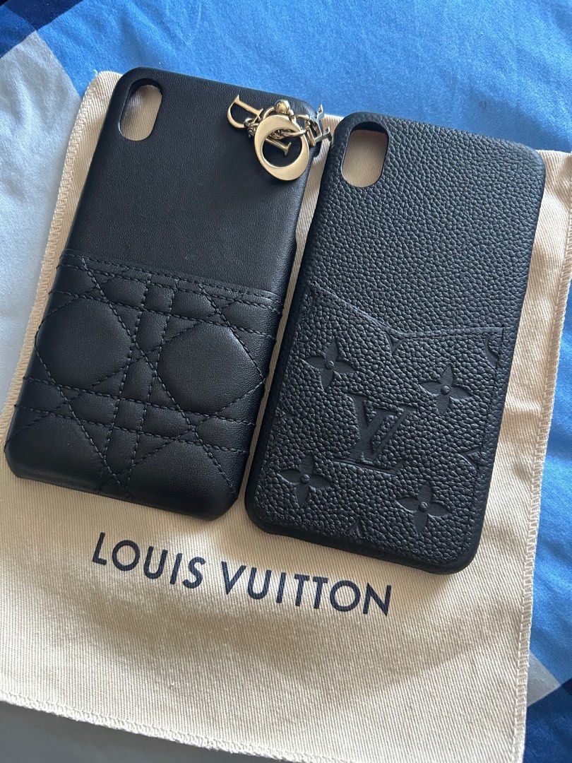 Louis Vuitton Monogram iPhone 14 Pro Max Bumper iPhone Case Leather Black  New