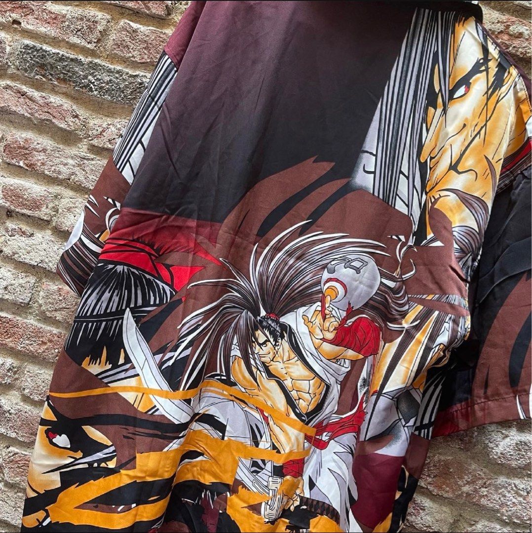 Anime Samurai Men's Button Down Shirt | kayzers