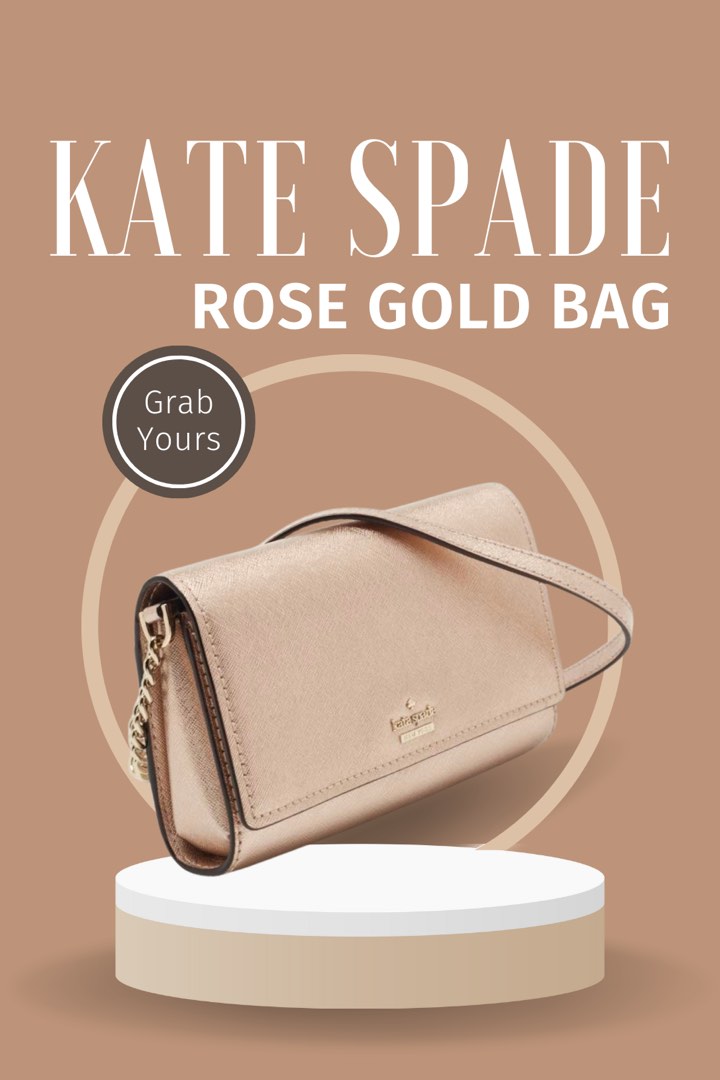 Rose gold grab clearance bag