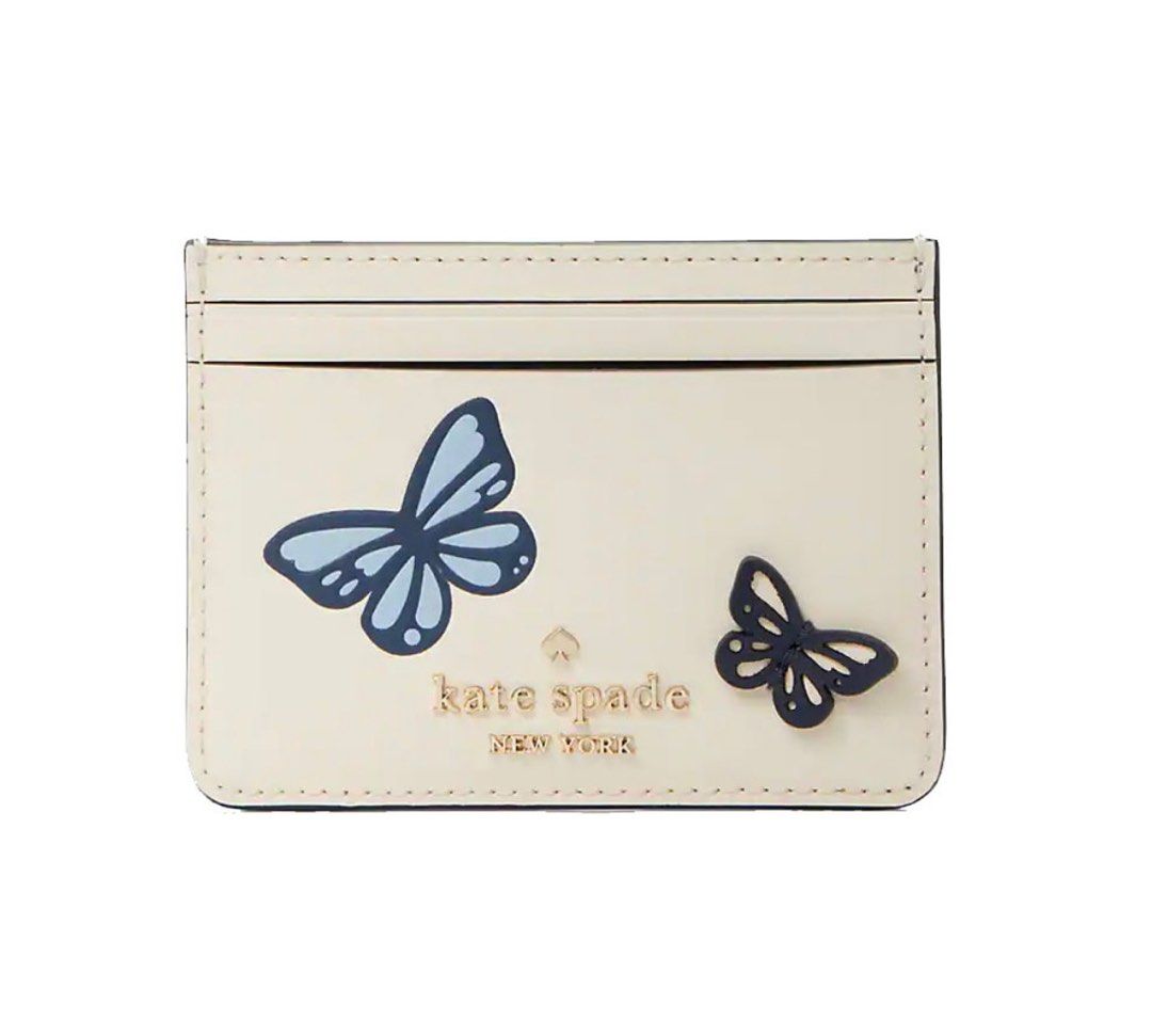 Kate spade butterfly outlet wallet