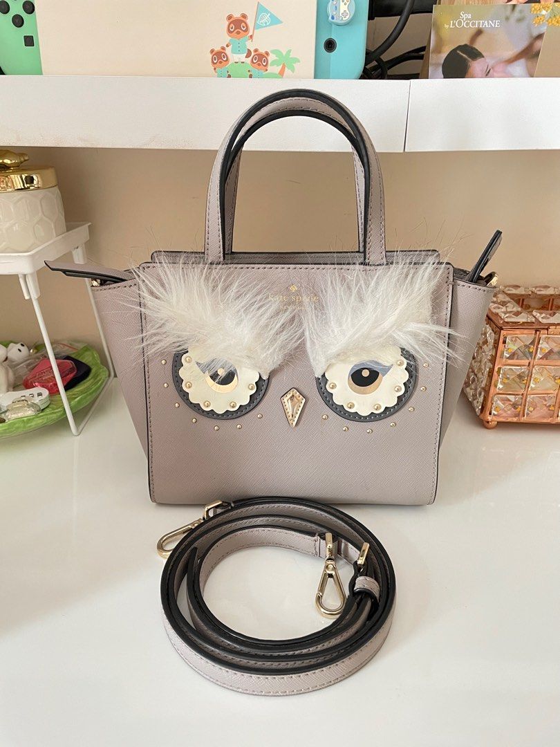Kate Spade Star Bright Owl Mini Handlee Barang Mewah Tas