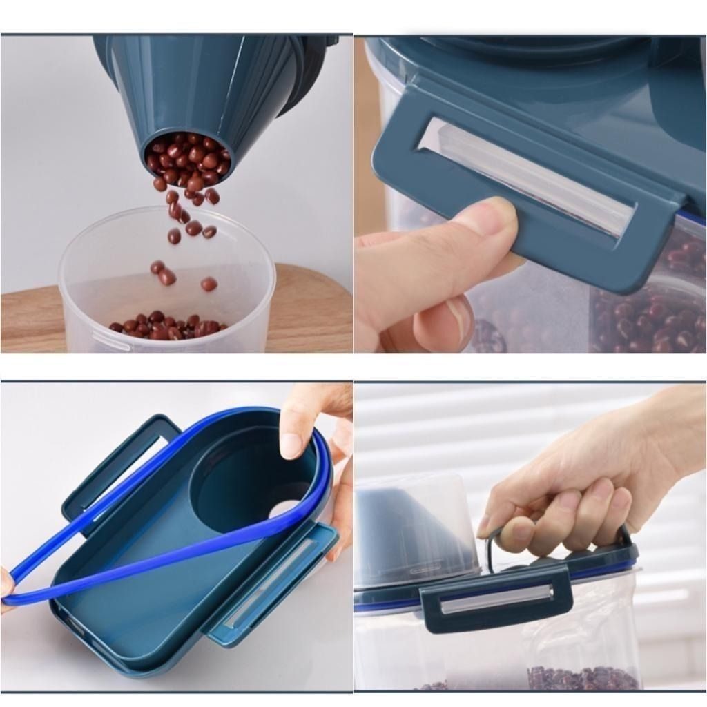 Kibbles Container Airtight Food Container 2kg non cat cage condo sand