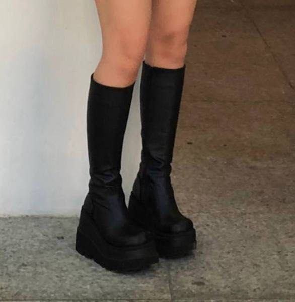 Demonia knee outlet high boots