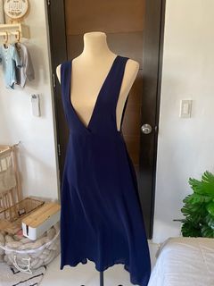 Korean dress dark blue