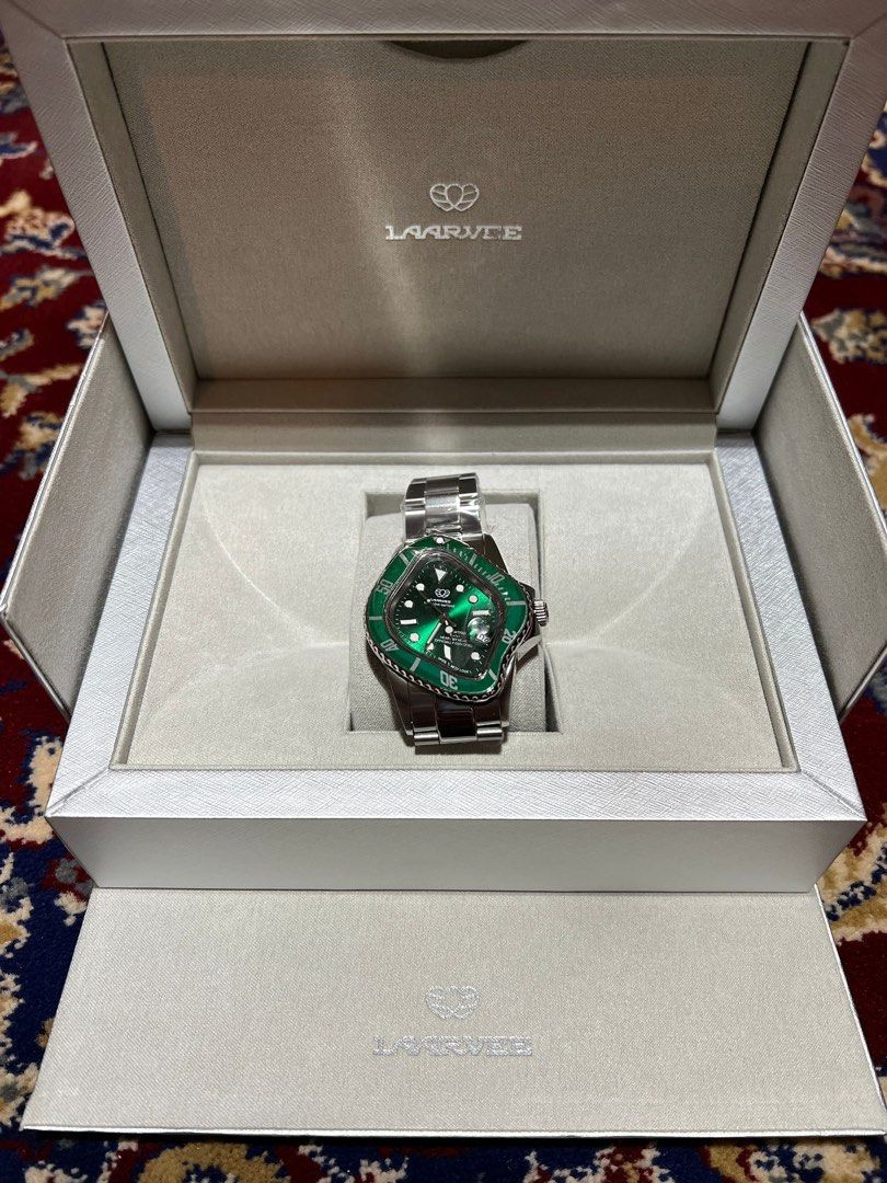 LAARVEE PEA001 watches｜Green Bezel and green Dial, 名牌, 手錶