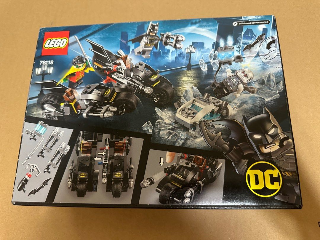 Lego super heroes mr hotsell freeze batcycle battle 76118