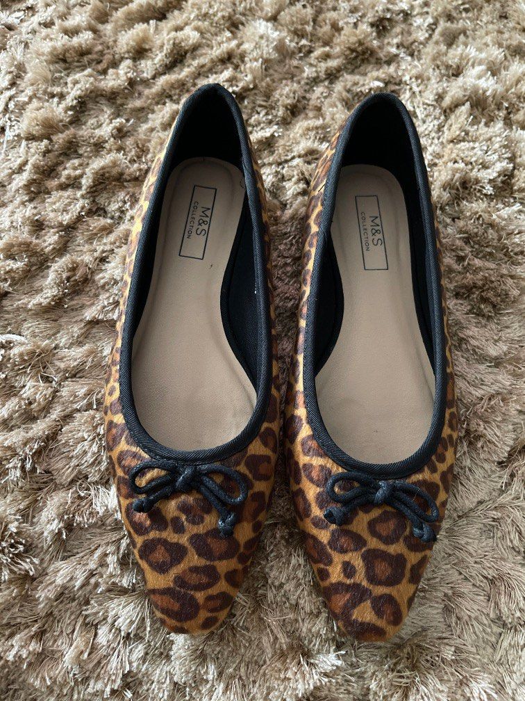 Leopard print loafers sales marks and spencer