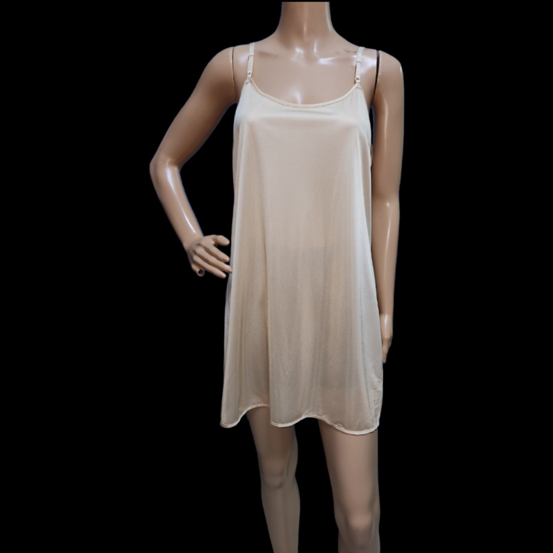 LLS8665 (XXL) Plain silk nighties, Women's Fashion, New Undergarments ...