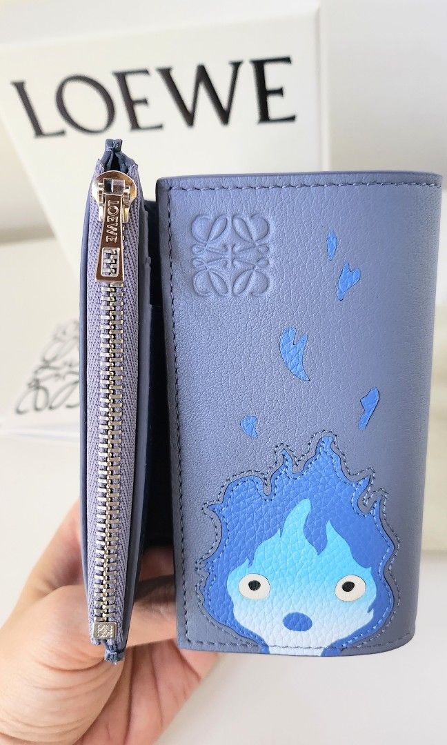Loewe X Howl's Moving Castle Calcifer Wallet, Luxury, Bags & Wallets on