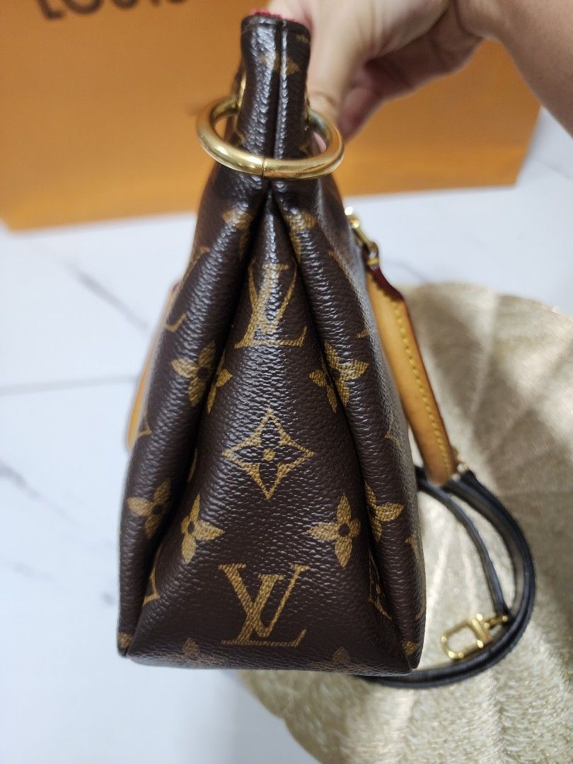NEW Auth Louis Vuitton Dauphine Monogram Black Bracelet Size 17 +