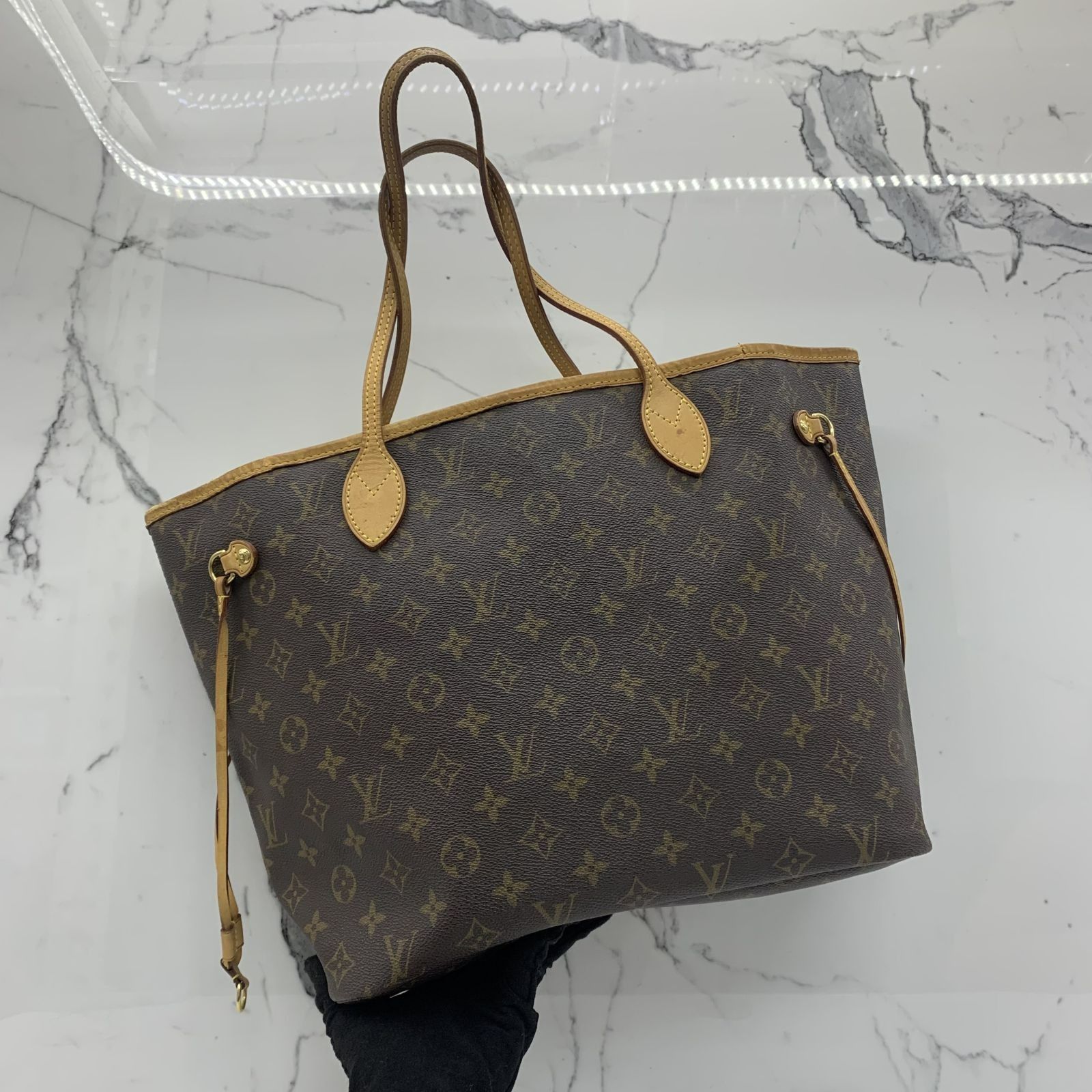 Louis Vuitton Brown Monogram Neverfull Damier MM Bag