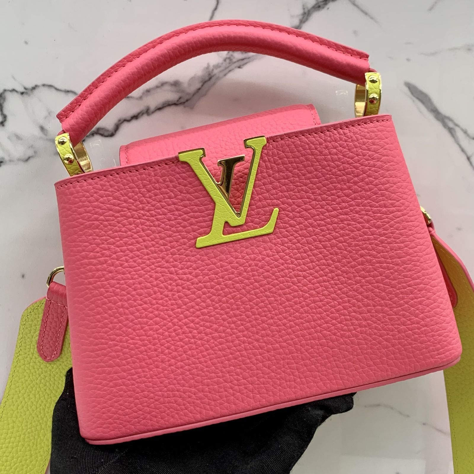 L V Capucines Mini, Luxury, Bags & Wallets on Carousell