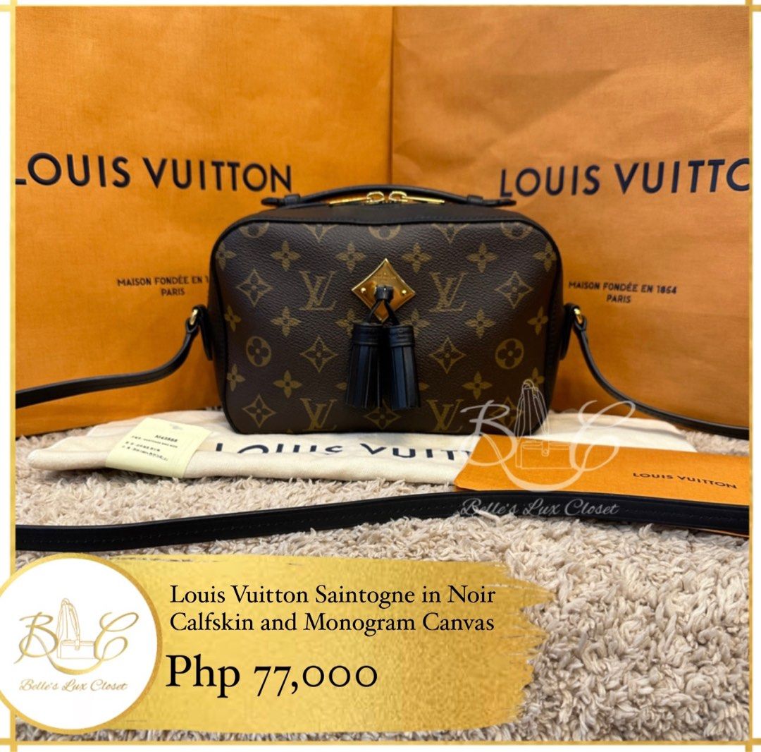 Louis Vuitton Saintonge Monogram Empreinte Noir, Luxury, Bags & Wallets on  Carousell