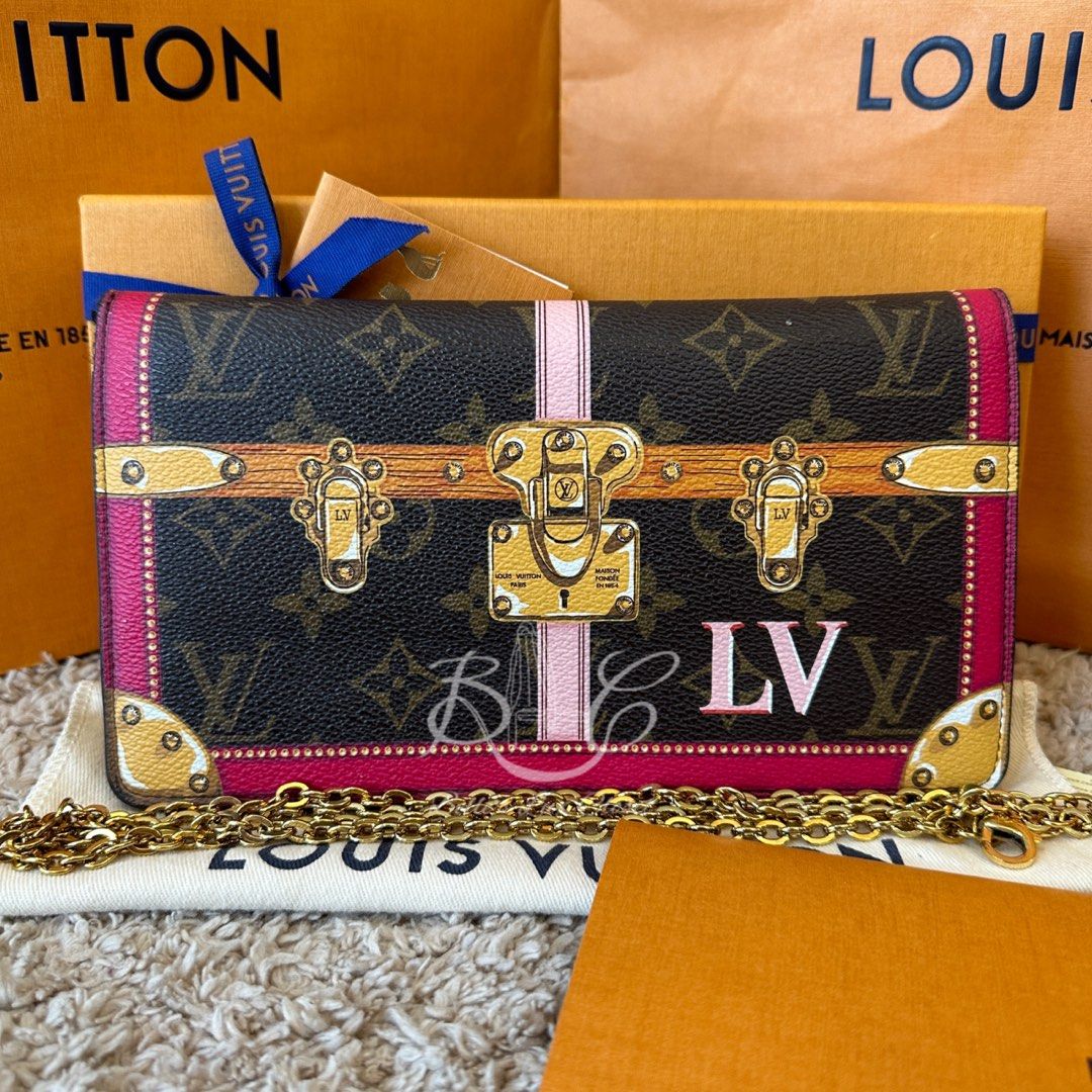 Louis Vuitton Soft Trunk Wallet Faded Monogram Debossed Leather