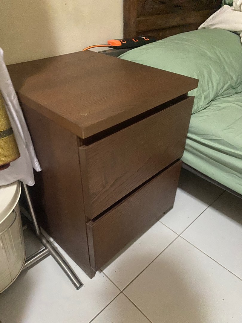 MALM Bedside Table Brown, Furniture & Home Living, Furniture, Tables