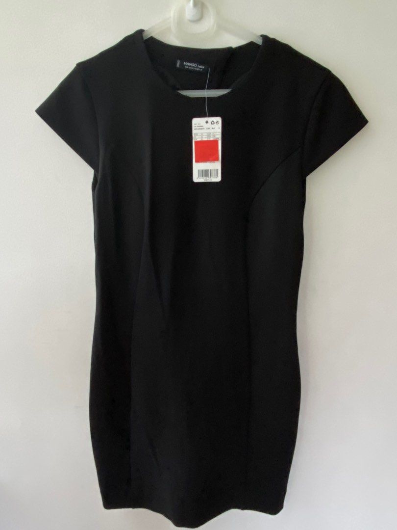 Mango black dress S (Category: Dresses) located in Manila. Submitted by lulu.coco (Listing ID 1239405029, Image 3). Description: • Thick material with lining • Last price posted • No meet up. For Shipping: add 80 for m.m, 120-140 outside m.m • Gcash or BDO deposit.