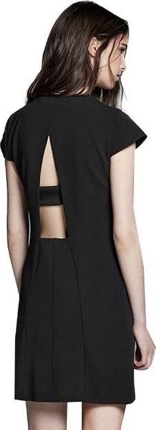 Mango black dress S (Category: Dresses) located in Manila. Submitted by lulu.coco (Listing ID 1239405029, Image 2). Description: • Thick material with lining • Last price posted • No meet up. For Shipping: add 80 for m.m, 120-140 outside m.m • Gcash or BDO deposit.