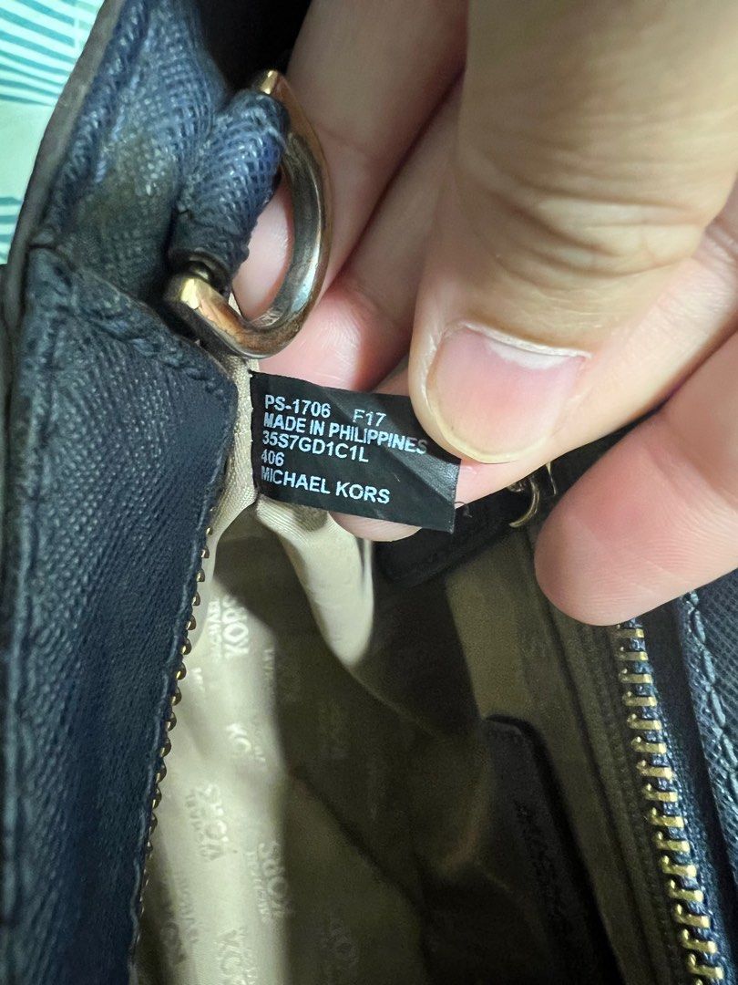 Michael Kors Sandrine Stud Small Crossbody in Navy