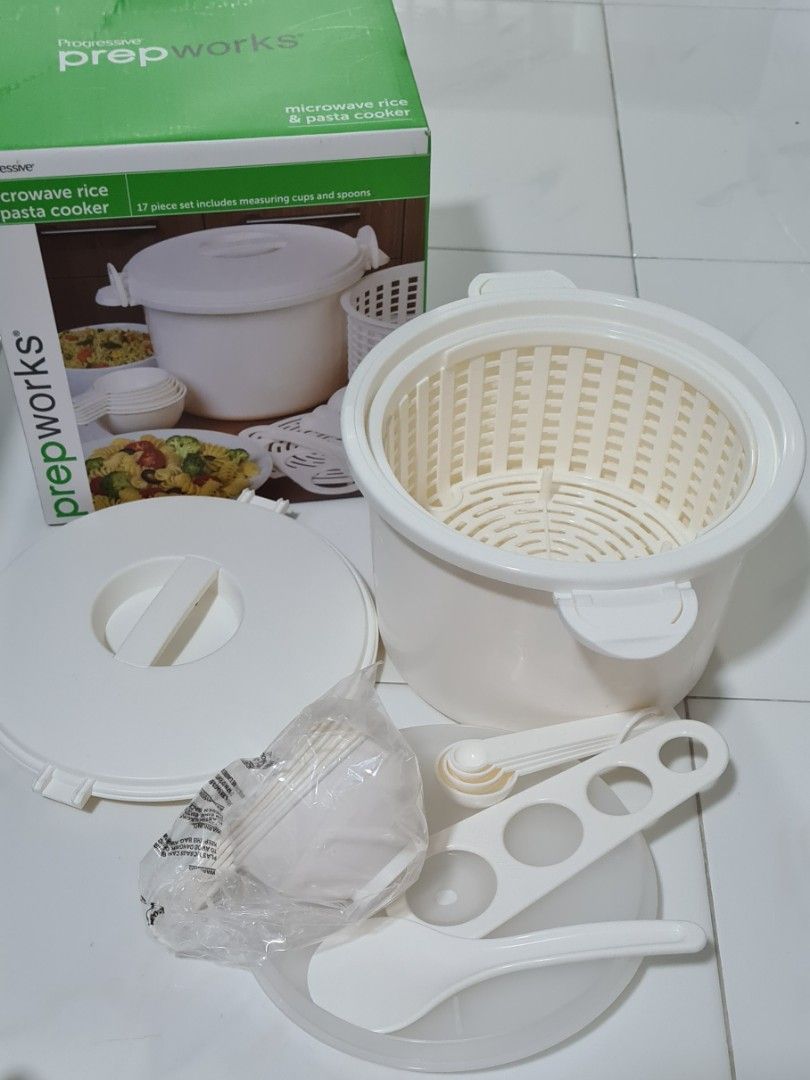 Microwave rice and pasta cooker 17pcs, TV & Home Appliances, Kitchen