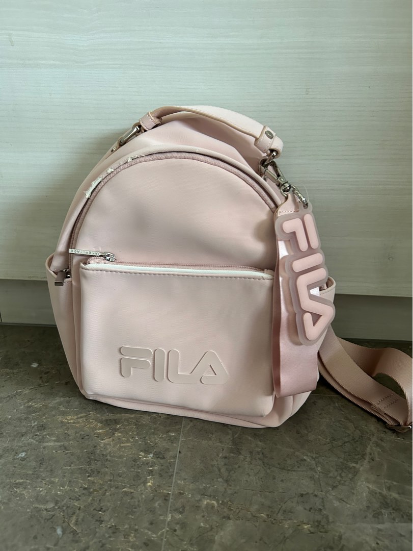 mini pink fila backpack Women s Fashion Bags Wallets