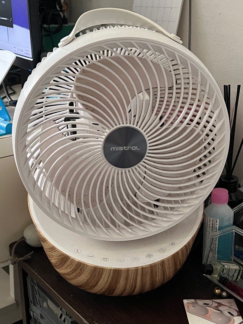 Mistral table/floor fan with remote, Furniture & Home Living, Lighting