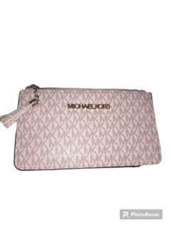 MK pink wrist wallet