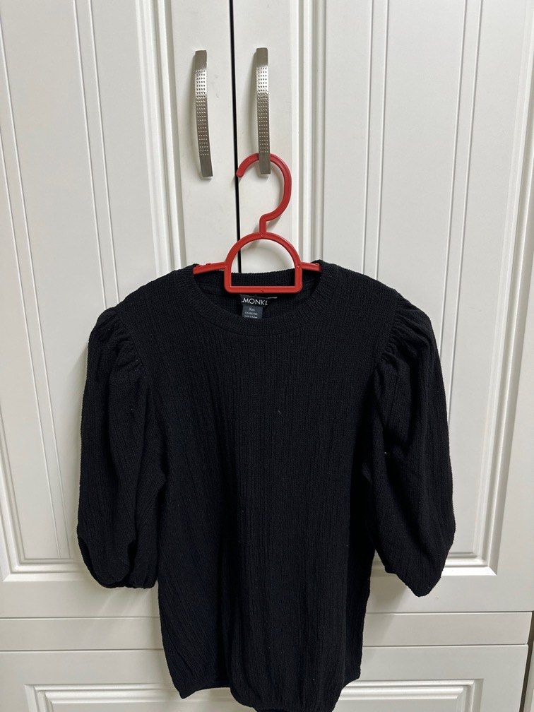 Monki puffed sleeve sweater shop