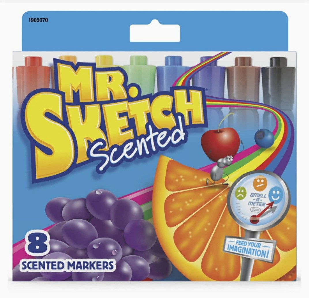 MR SKETCH 8pc Scented Markers, Hobbies & Toys, Stationery & Craft