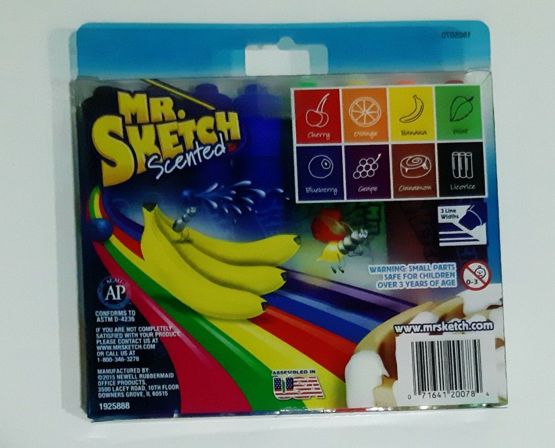 MR SKETCH 8pc Scented Markers, Hobbies & Toys, Stationery & Craft