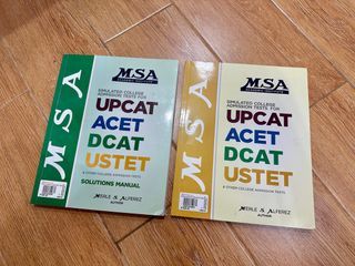 MSA Reviewer for UPCAT, ACET, DCAT, USTET