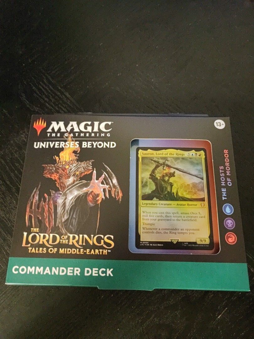 mtg hosts of mordor commander deck Magic Lord of The Rings Tales of Middle-Earth Commander Deck