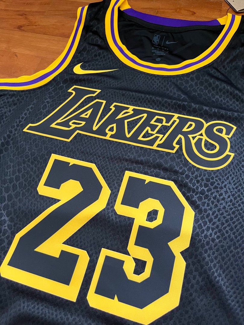 Authentic LeBron James Lakers Mamba Snakeskin City Edition NBA