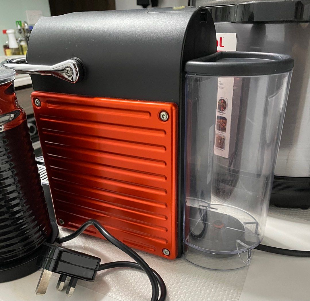 Nespresso Electric Red PIXIE coffee machine, TV & Home Appliances