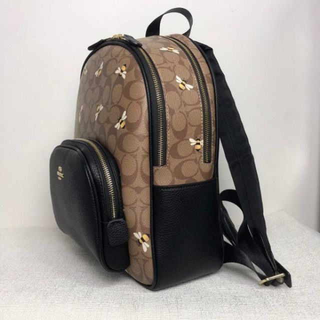 New Coach Original Limited Edition Collection Court Backpack In Signature  Canvas & Leather With Bee Printed Collection Backpack For Women Come with  Complete set Suitable For Gift, Luxury, Bags & Wallets on