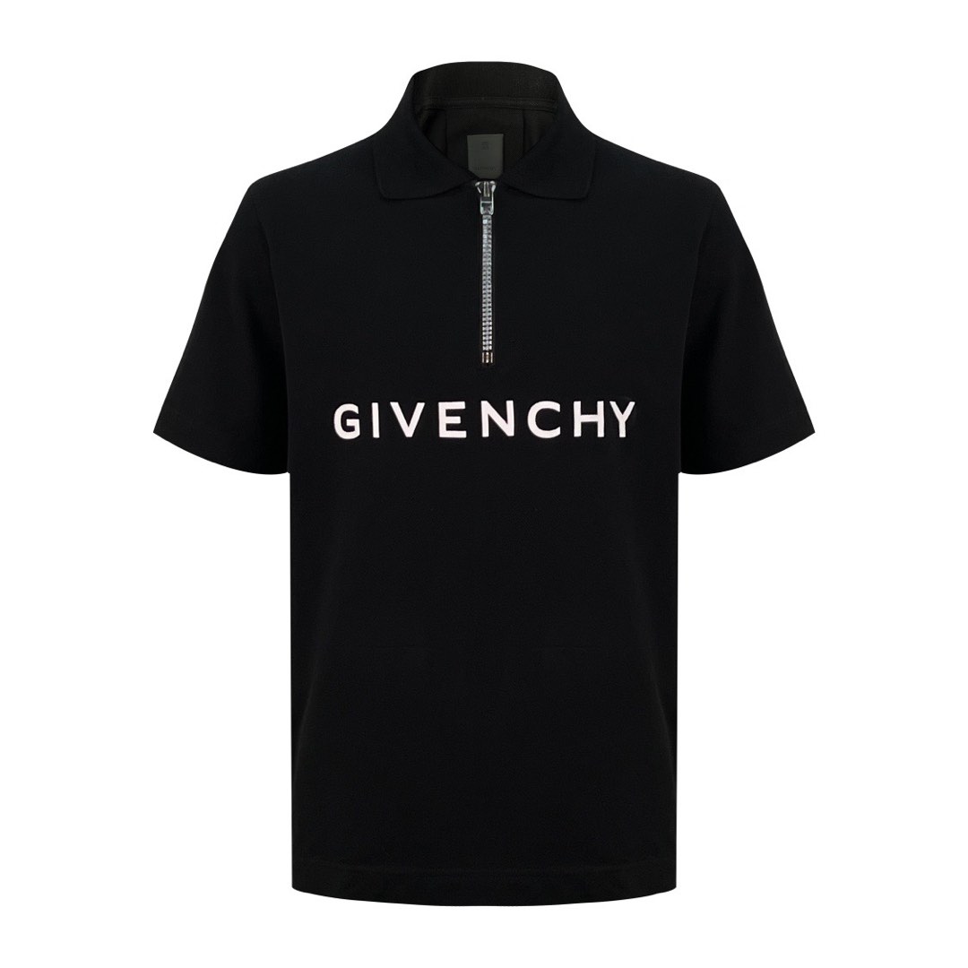 givenchy half zip polo