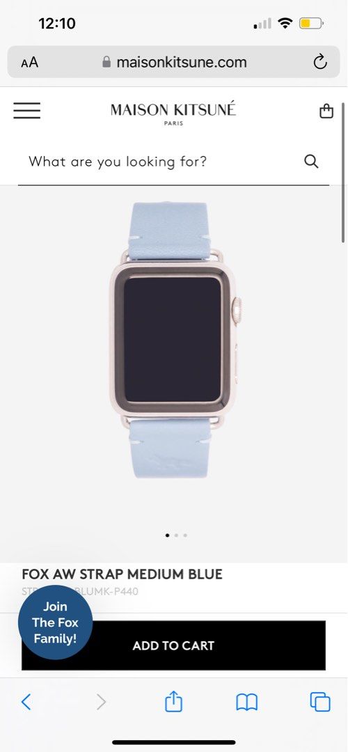 Maison kitsune apple best sale watch