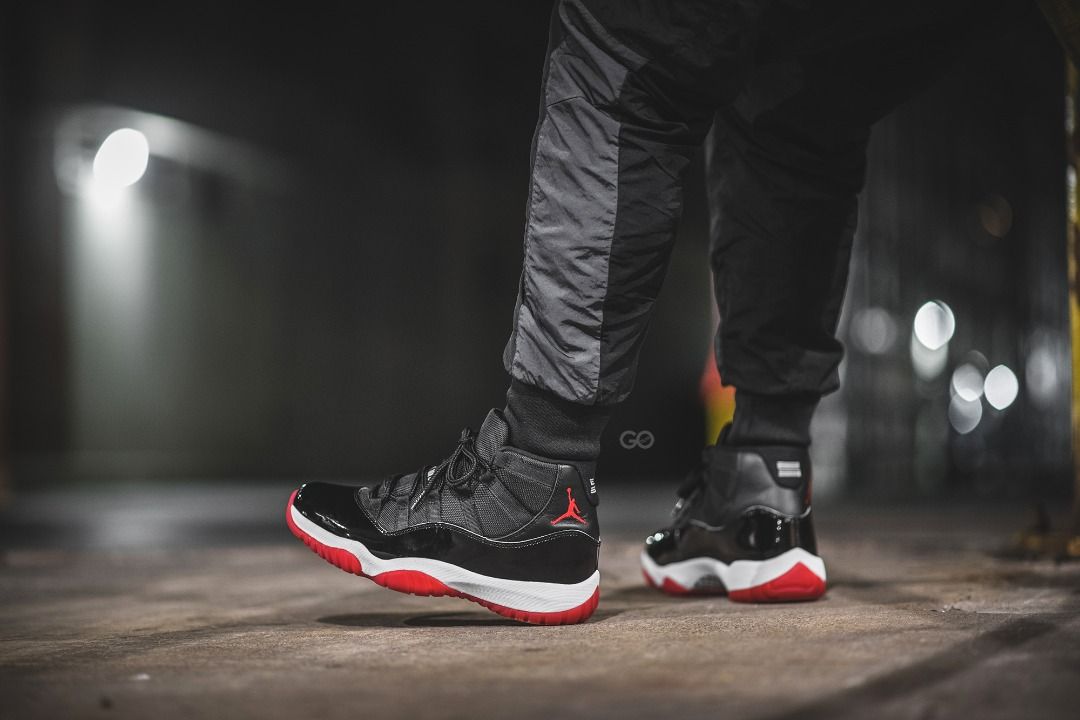 Nike Air Jordan 11Retro Black Red BRED UK 9 US 10 Men s
