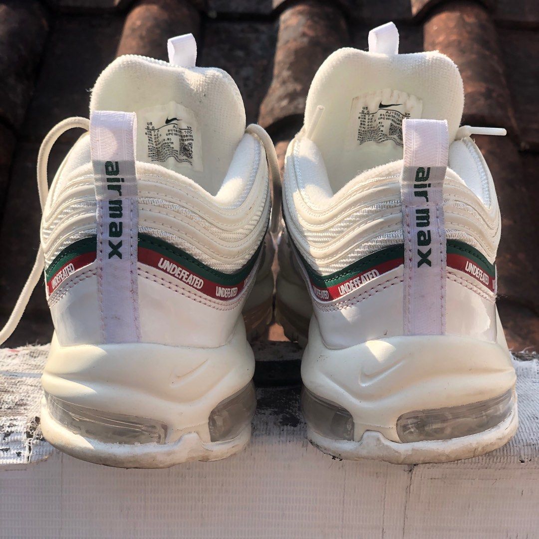 air max 97 x undefeated white