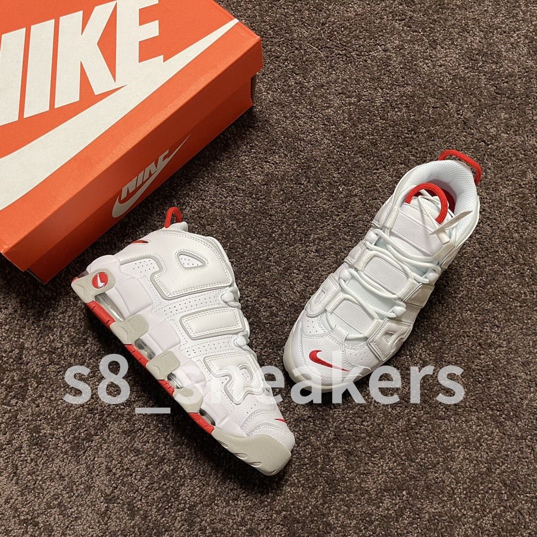 More uptempo white best sale