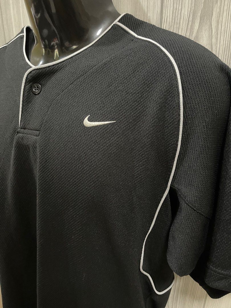 Nike Baseball Jersey Black Pit 22.5, Men's Fashion, Tops & Sets