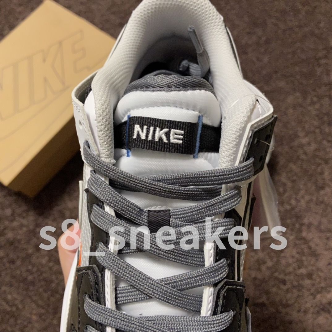 nike dunk low scrap black neutral grey university blue white