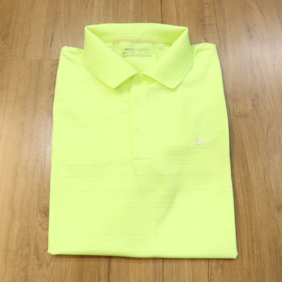 Lime green sales nike golf shirt