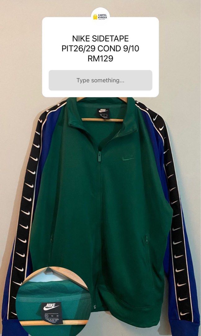 Nike taped hot sale track top
