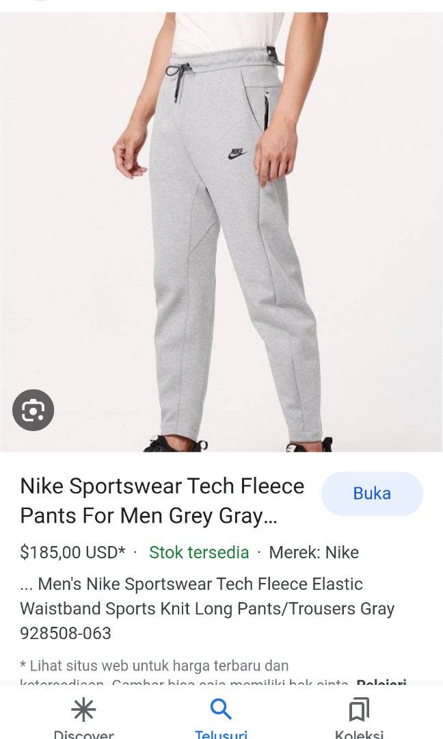 Nike Sportswear Tech Fleece Pants For Men Grey Gray 928508-063