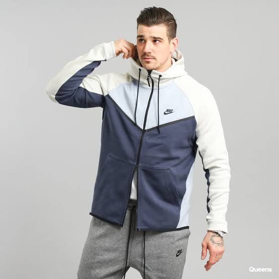 Nike tech fleece clearance glacier grey hoodie