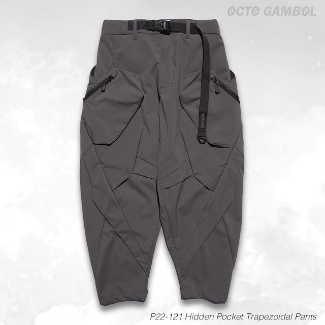 Octo Gamble Hidden Pocket Trapezoidal Pants - GAUNTLET GREY 工裝