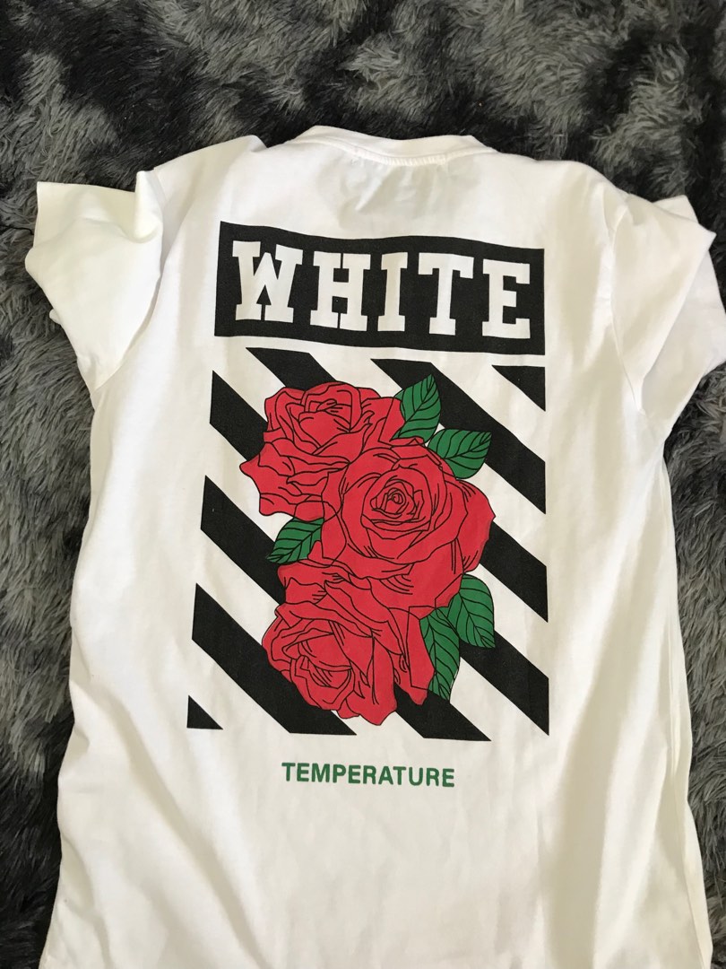Off white hotsell rose t shirt