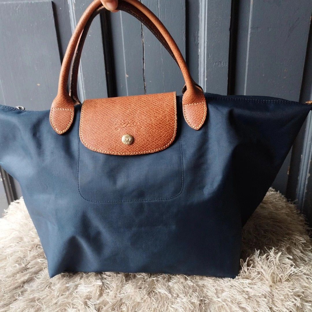 Longchamp Leather Tote Bag, Luxury, Bags & Wallets on Carousell